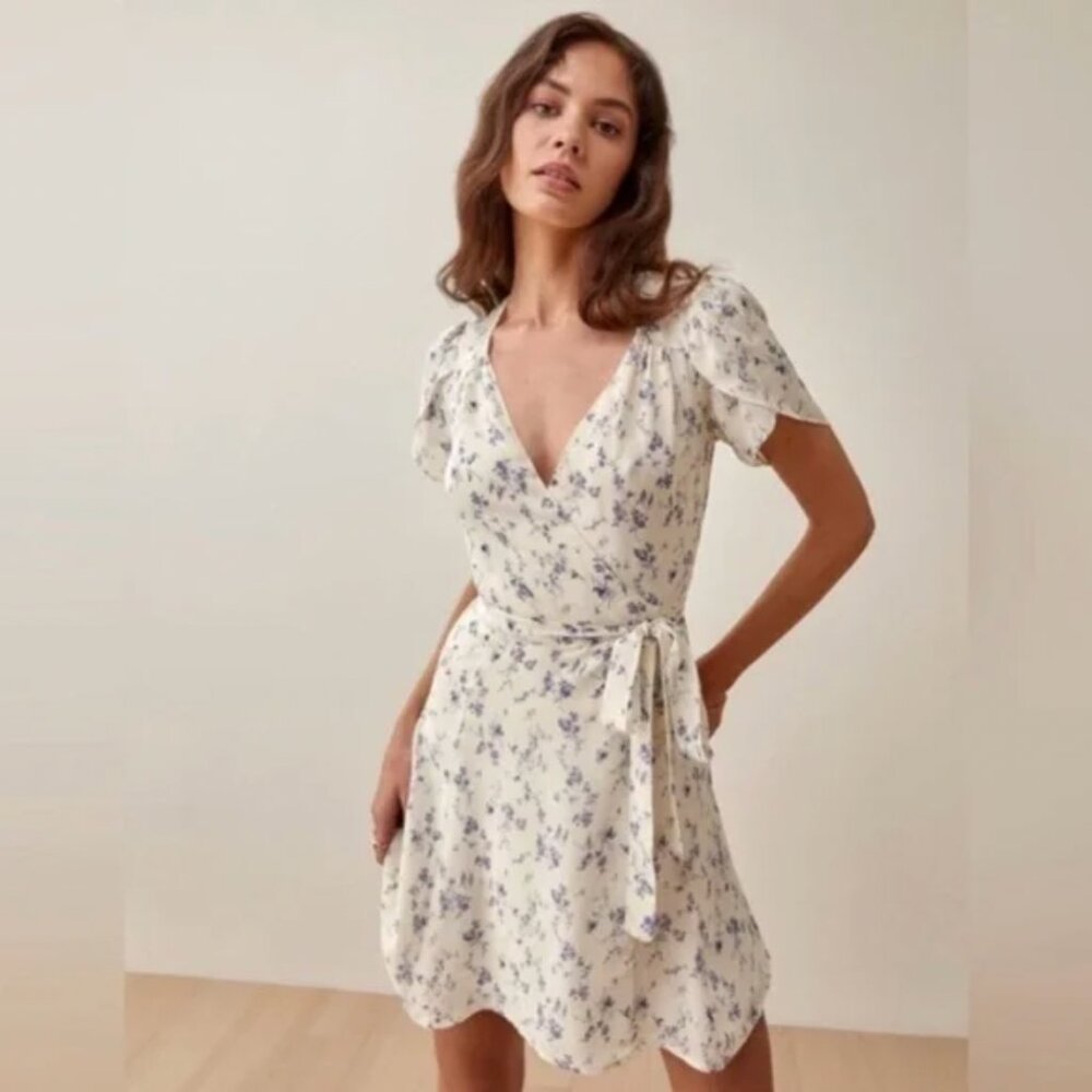 Reformation Elwood Dress Floral Print Size XS